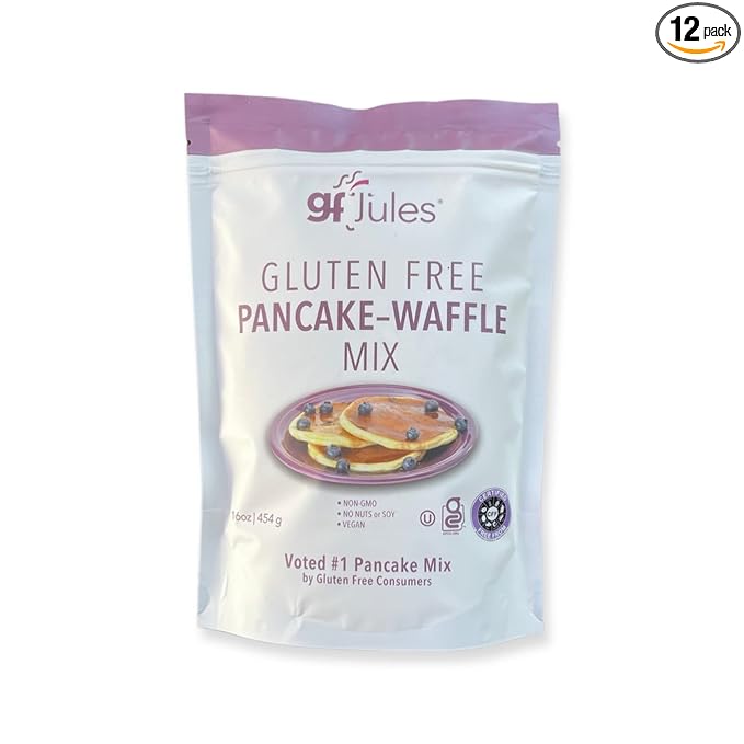 gfJules Certified Gluten Free Pancake & Waffle Mix | No Grit, Non-GMO, Vegan | Certified Top 9