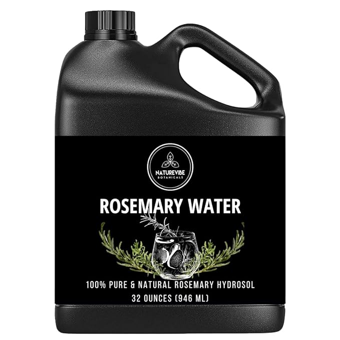 Naturevibe Botanicals Rosemary Water 32 Ounces | 100% Pure and Natural | Great for Skin Care and