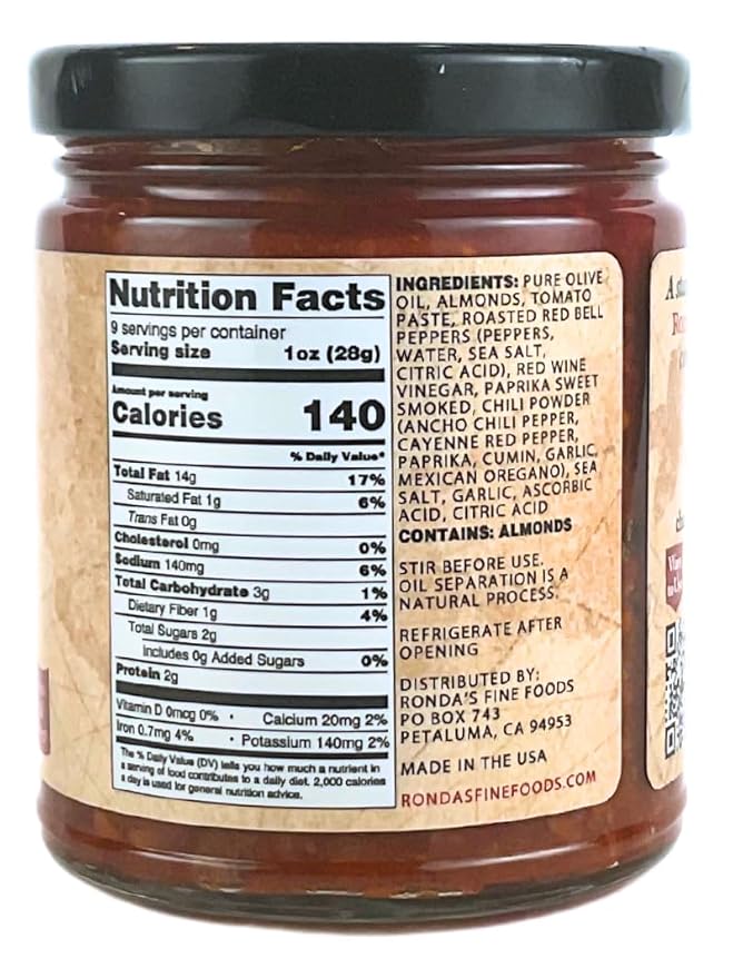 Original & Spicy Romesco Dip, Spread, Topping & Sauce ??2CT 9.0oz Variety Pack - Thick, Small-Batch