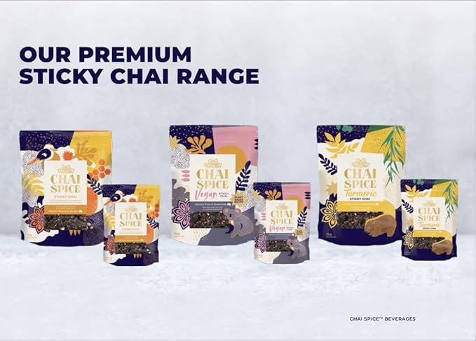 Chai Spice Sticky Chai - 250g 16 Serves 100% Natural Whole Spices Chai Tea | Sugar Free | Gluten