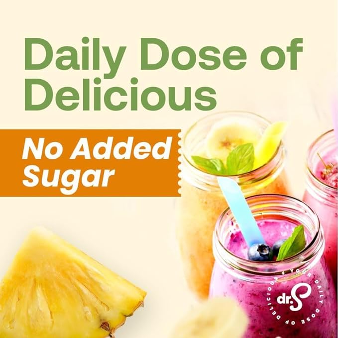 Dr. Smoothie 100% Crushed Pineapple Blend ??No Added Sugar, Made with Real Fruits/Fruit Juice