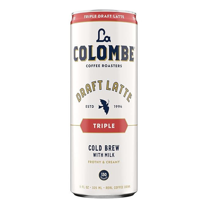 La Colombe Coffee, Triple Draft Latte, 11 fl oz Cans (Pack of 12), Coffeehouse Quality Cold Brew