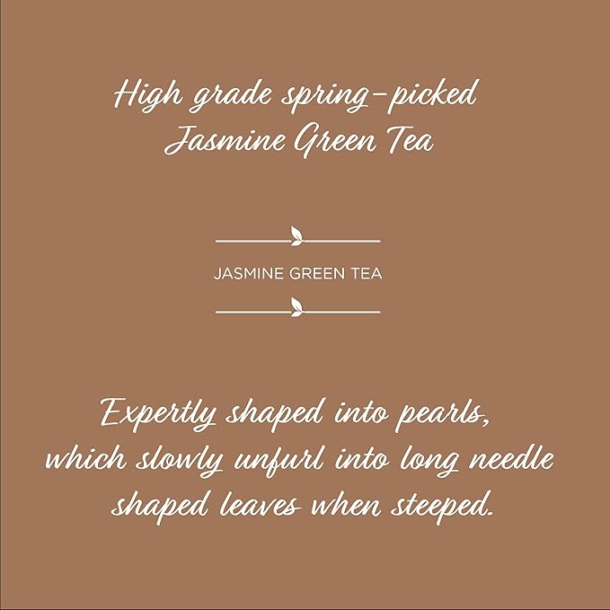 The Tea Spot Jasmine Pearls Green Tea | High-grade Jasmine infused Green Tea Pearls from Fujian |