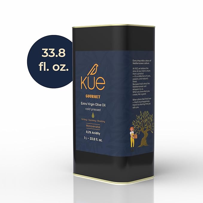 Kue Gourmet Extra Virgin Olive Oil Cold Pressed - Mediterranean Olive Oil - EVOO - Aceite de Oliva