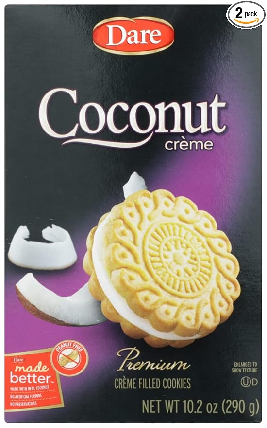 Dare Creme Cookies 10.2 ounce (pack of 2) (Coconut)