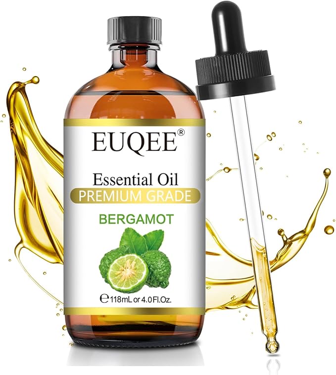 Bergamot Essential Oil 118ml Pure Bergamot Oil for Aromatherapy, Diffuser, Sopa Candle Making