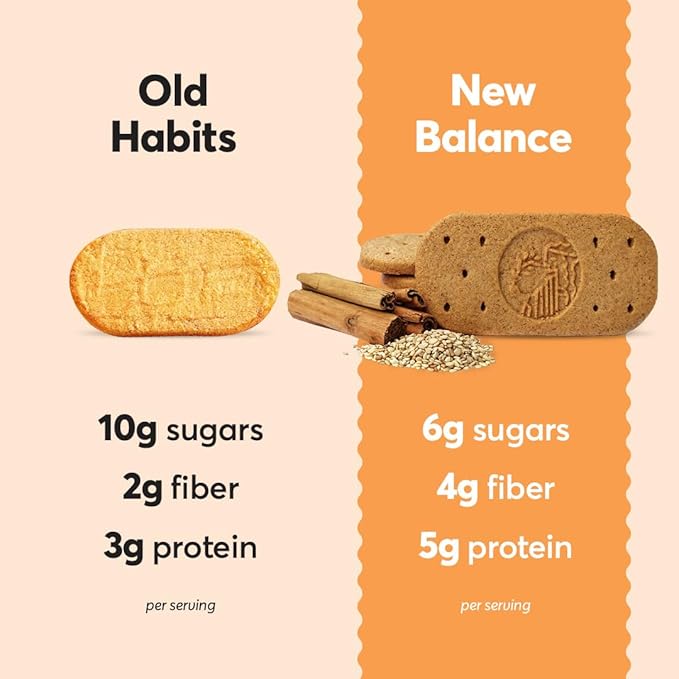 Olyra Breakfast Biscuits Cinnamon Tahini, Kids Healthy Snacks, Low Sugar, High Fiber, Plant-Based