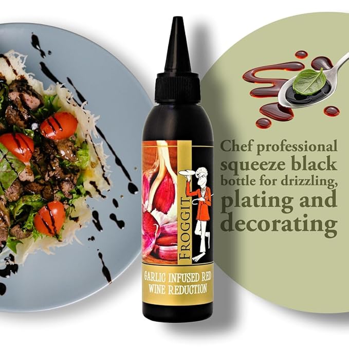 Castillo de Pinar Garlic Infused Red Wine Vinegar Reduction 150ml by Froggit Non GMO