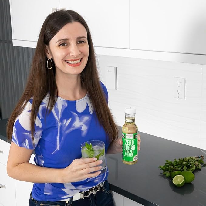 Wholesome Yum Keto Simple Syrup - Skinny Sugar Free Simple Syrup With Monk Fruit & Liquid Allulose