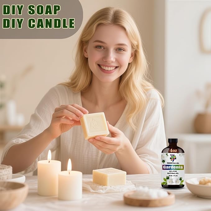 Gardenia Essential Oil (4 oz/120 ml) ??Gardenia Oils for Aromatherapy, diffusers, humidifiers, Home