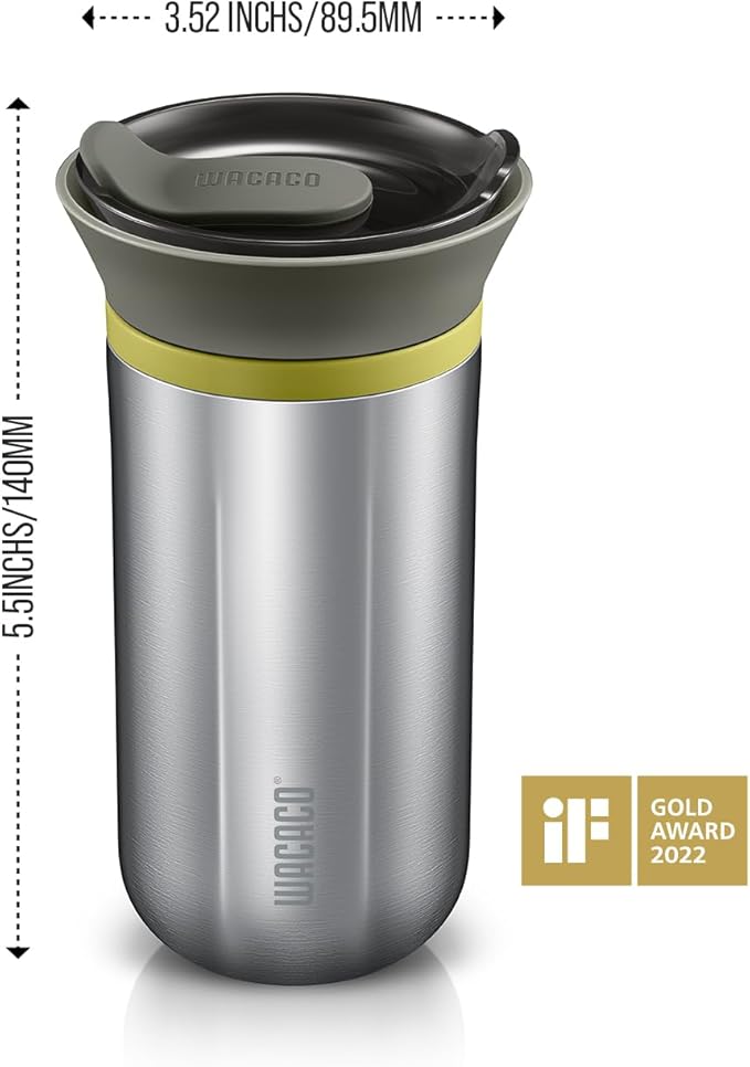 WACACO Cuppamoka Pour-Over Coffee Maker, Portable Drip Coffee Maker with 10 Cone Paper Filters
