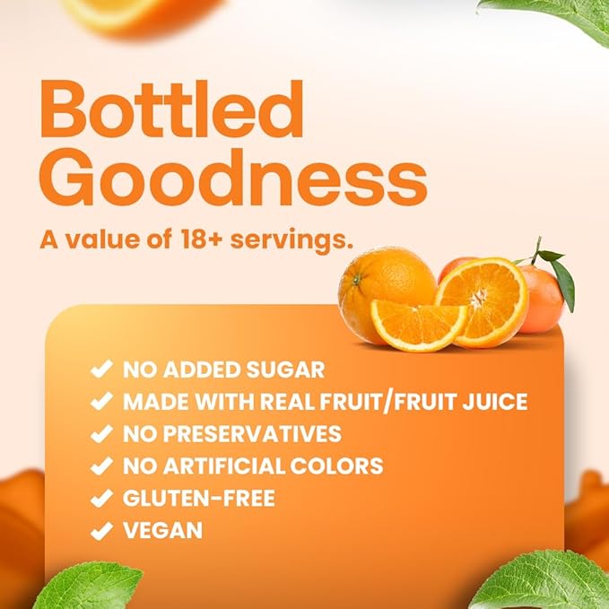 Dr. Smoothie 100% Crushed Orange Tangerine ??No Added Sugar, Made with Real Fruits/Fruit Juice