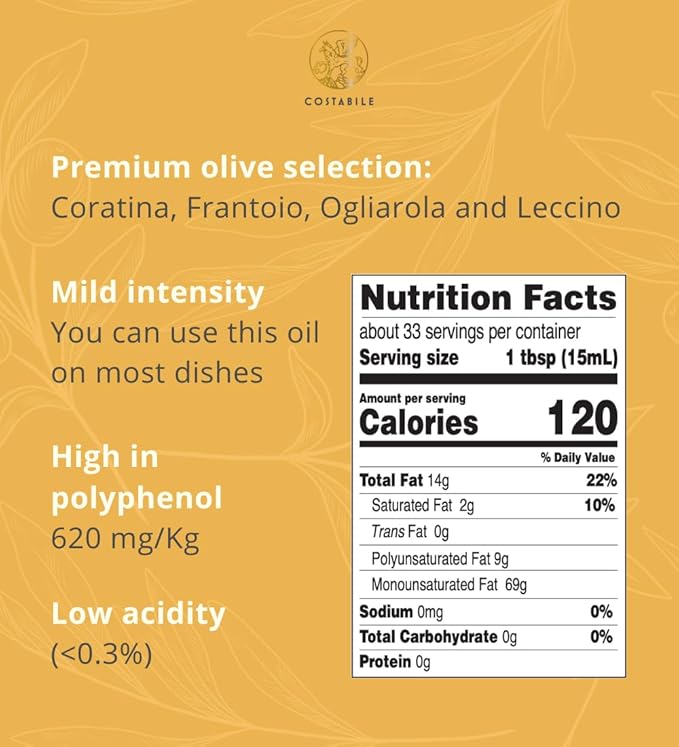 Orange Infused Olive Oil Extra Virgin from Puglia, Italy. Organic Olive Oil Infused with Natural