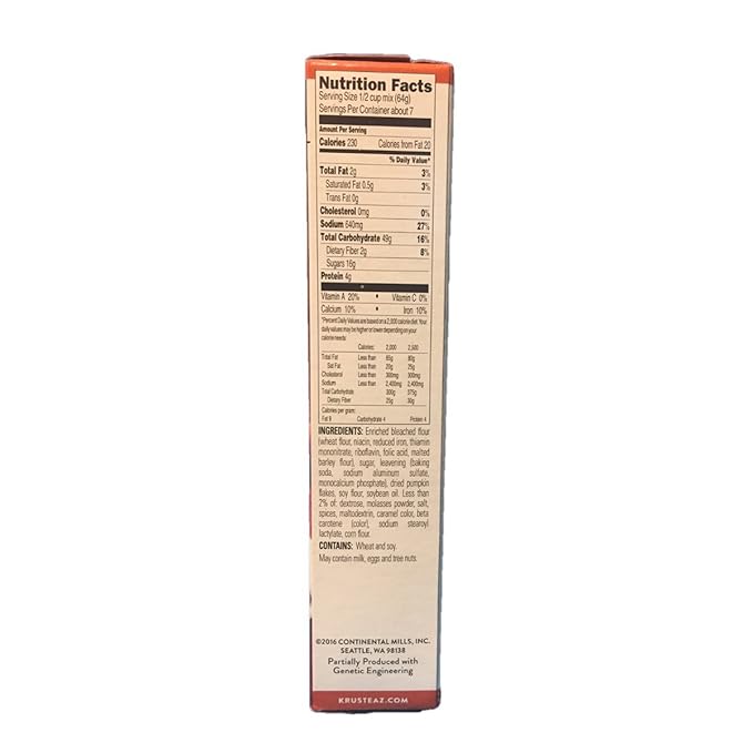 Krusteaz Baking Mix, Pumpkin Spice Complete Pancake Mix, Light & Fluffy, Made with Real Pumpkin &