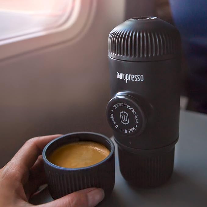 WACACO Nanopresso Portable Espresso Maker Bundled with NS Adapter, Compatible with NS Capsules and
