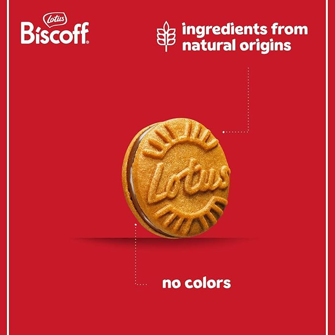 Lotus Biscoff Sandwich Cookies, Milk Chocolate Cream, 22 Cookies per pack, 7.76 Ounce