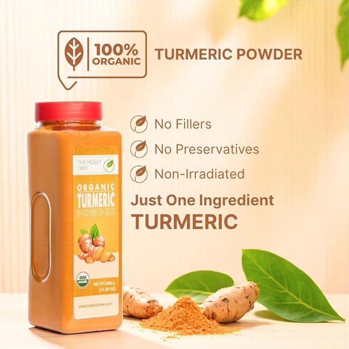 Organic Turmeric Powder 17.60 oz ??Turmeric Powder Organic for Cooking, Drinks & Skin ??USDA