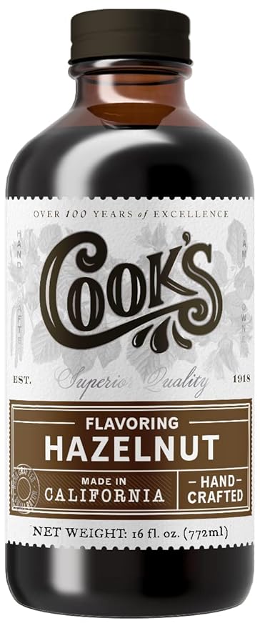 Cook's, Pure Hazelnut Flavor, Perfect for Baking and Cooking, Certified Kosher, Gluten Free