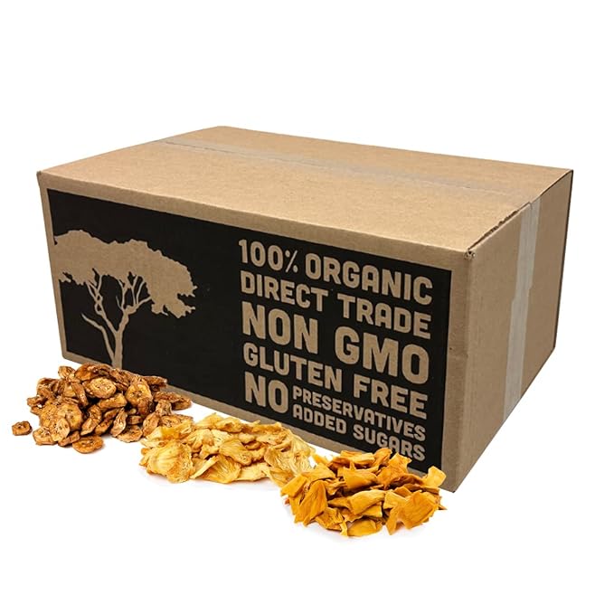 Mavuno Harvest Tropical Mix Dried Fruit Snack | Unsweetened Organic Mixed Dried Fruit | Gluten Free