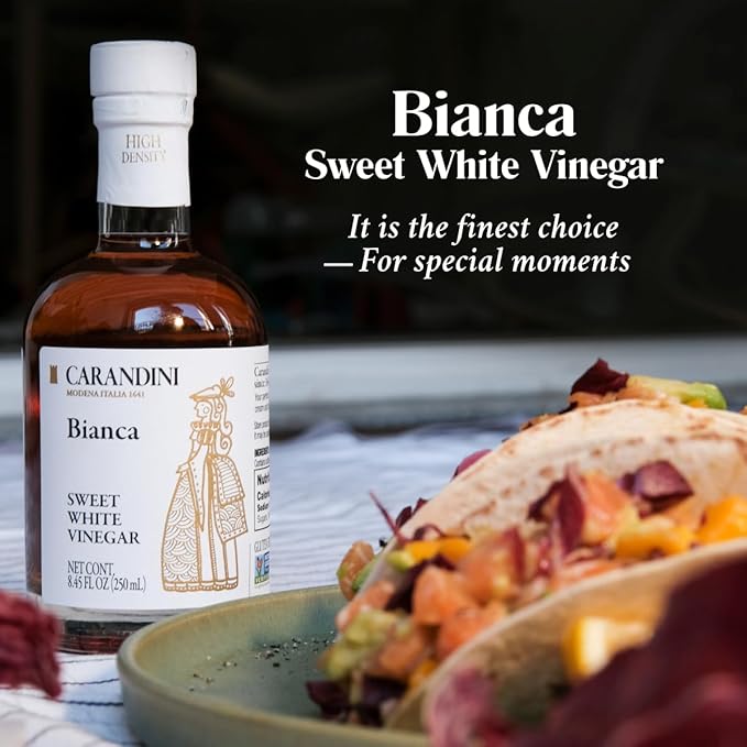 Carandini Emilio Silver Balsamic Vinegar of Modena PGI & Bianca Sweet White Vinegar Combo Set