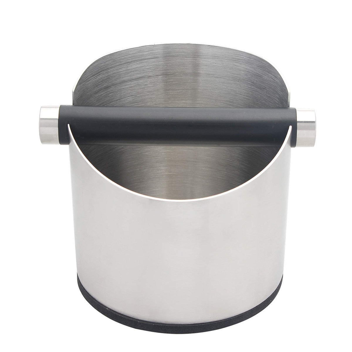 DIBTSA Espresso Knock Box, Stainless Steel Coffee Grounds Knock Box, With Removable Knock Bar and