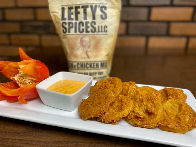 Lefty's Spicy Fish & Chicken Mix | Air Fry and Oven Baked Seasoned Coating Mix for Fish, Chicken