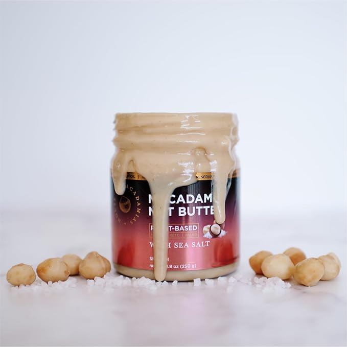 House of Macadamias Macadamia Nut Butter with Sea Salt - 8.8oz - No Added Sugar, No Palm Oil
