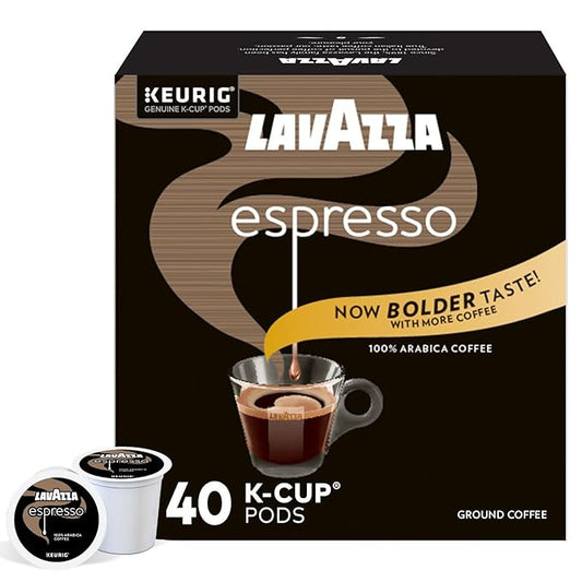 Lavazza Espresso Italiano Single Serve Coffee K-Cup® Pods for Keurig® Brewer, 40 Count (Pack of 4)