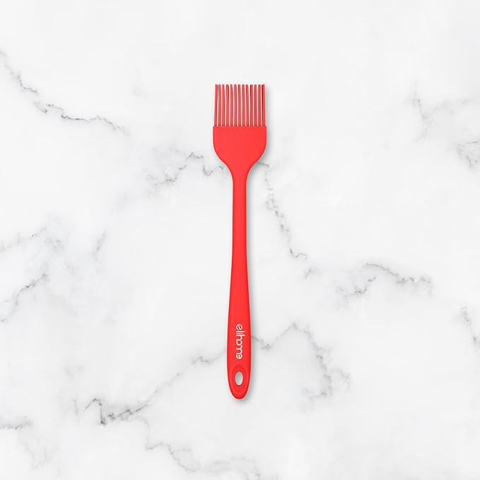 Elihome Mini Silicone Basting Pastry Brush, Cooking Brush for Oil Sauce Butter Marinades, Food