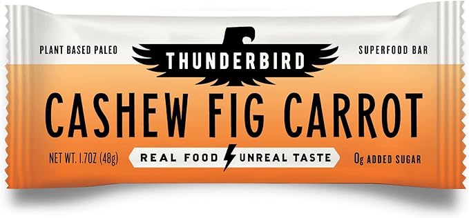 Thunderbird Bars Energy Snack, Gluten-Free with Protein, Healthy Real Food, Vegan Paleo Non-GMO, No