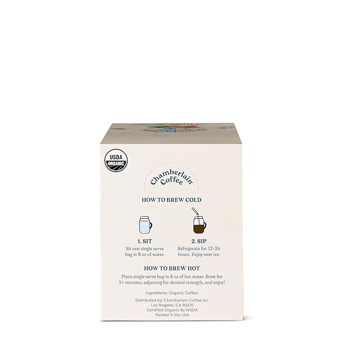 Chamberlain Coffee Variety Box Single Serve Bags - Includes 5 Blends, Original Family, Early Bird