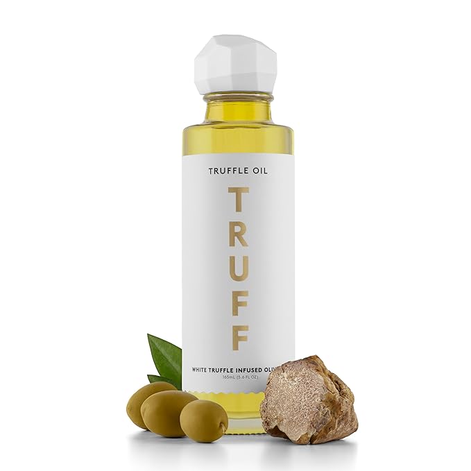 TRUFF White Truffle Oil - White Truffle Infused Olive Oil - Gourmet Dressing, Seasoning, Marinade
