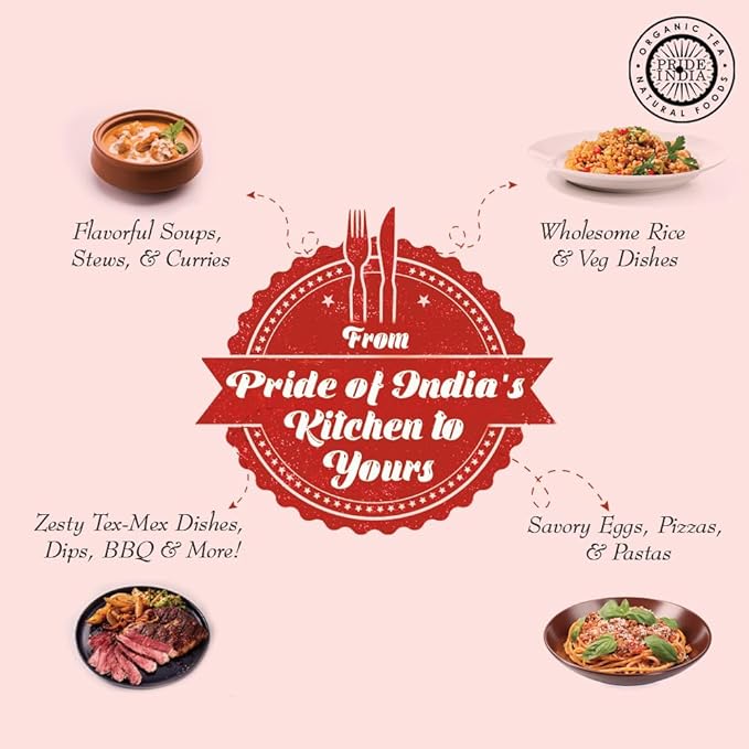 Pride of India | Red Chili Flakes 1.27 oz (36 gm) Small Dual Sifter Jar | Gourmet Spice, Culinary
