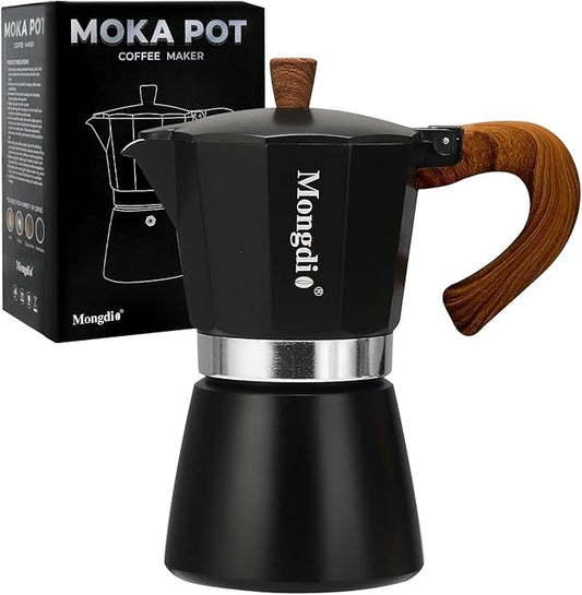 Mongdio Stovetop Espresso Maker Moka Pot, Cuban Coffee Maker Stove top coffee maker Moka Italian