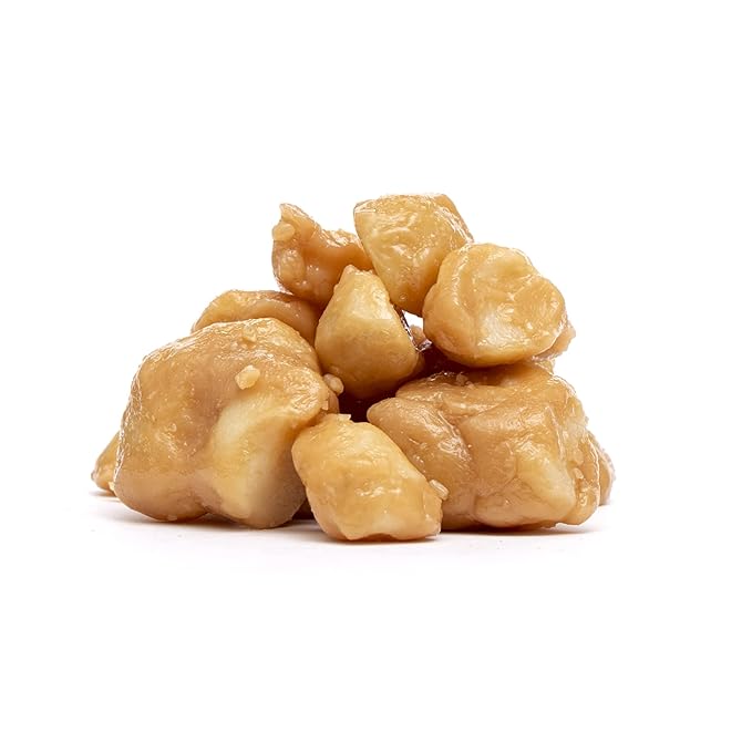 Hamakua Macadamia Nuts - Sweet Glazed Butter Rum - Hawaiian Grown Flavored Dry Roasted Half and