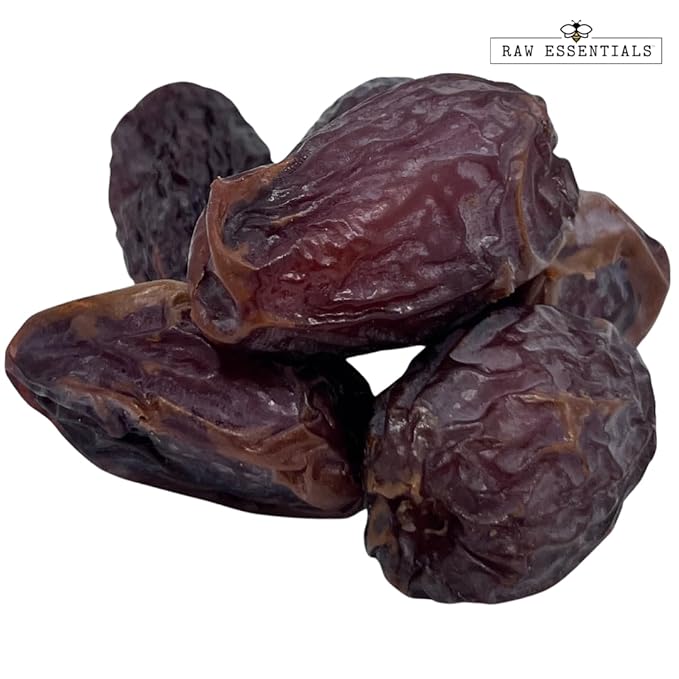 Raw Essentials Medjool Dates - Sweet and Caramel-like - Great in Desserts, Smoothies, and Savory