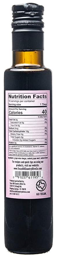 Blackberry Balsamic Vinegar - Gourmet Barrel Aged Infused Balsamic Vinegar - Great for Dressing