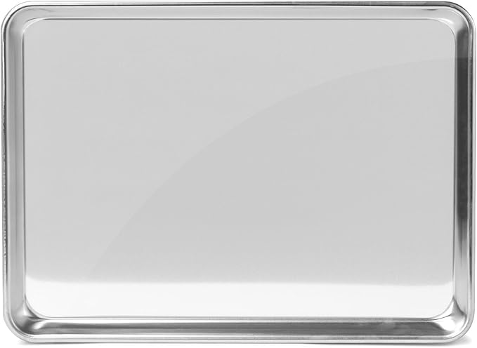 GRIDMANN 13" x 18" Commercial Grade Aluminum Cookie Sheet Baking Tray Jelly Roll Pan Half Sheet - 6