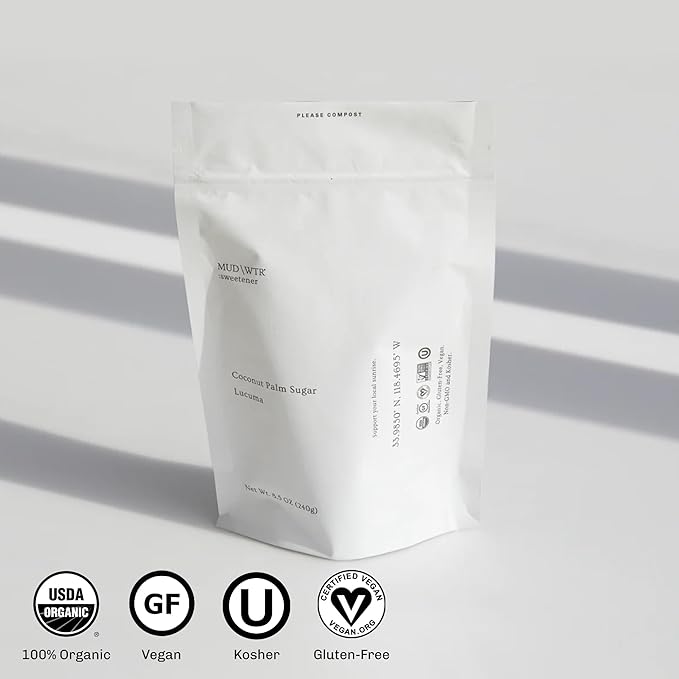 MUDWTR Coconut Sweetener | Organic Coconut Palm Sugar & Lúcuma Powder Mix | USDA Organic Natural