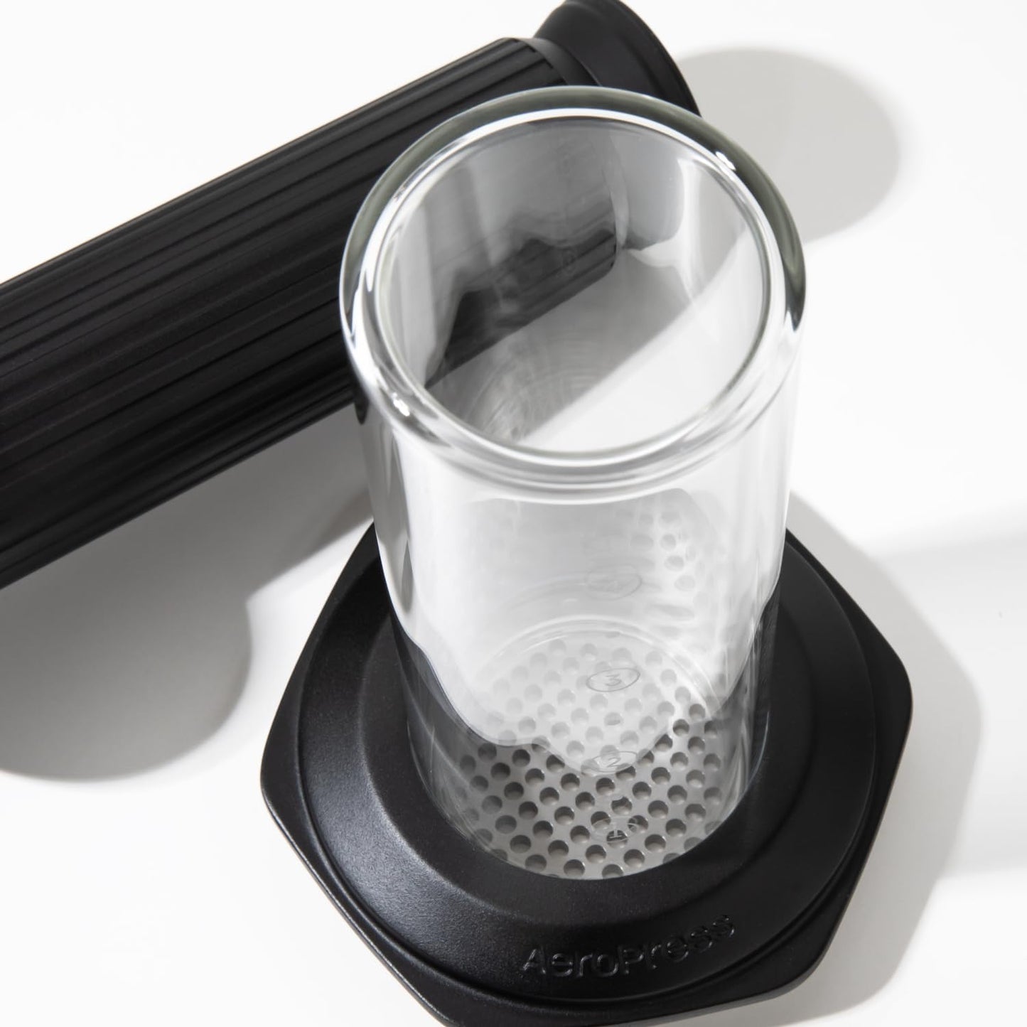 AeroPress Premium Coffee Press, Glass, Stainless Steel & Aluminum, Black