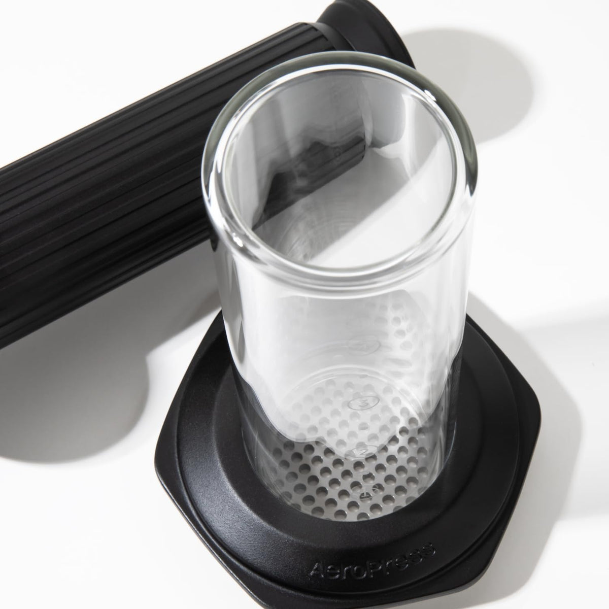 AeroPress Premium Coffee Press, Glass, Stainless Steel & Aluminum, Black