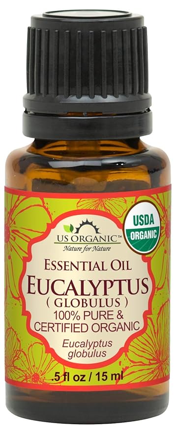 US Organic 100% Pure Eucalyptus Essential Oil (Globulus) - USDA Certified Organic, Steam Distilled