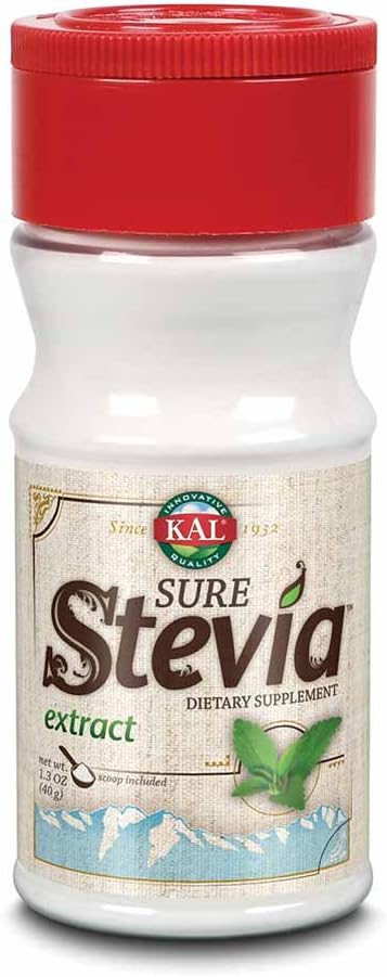 KAL짰 Sure Stevia Extract Powder, 1.3 OZ. | Best-Tasting, Zero Calorie, Low Glycemic | 730 Servings