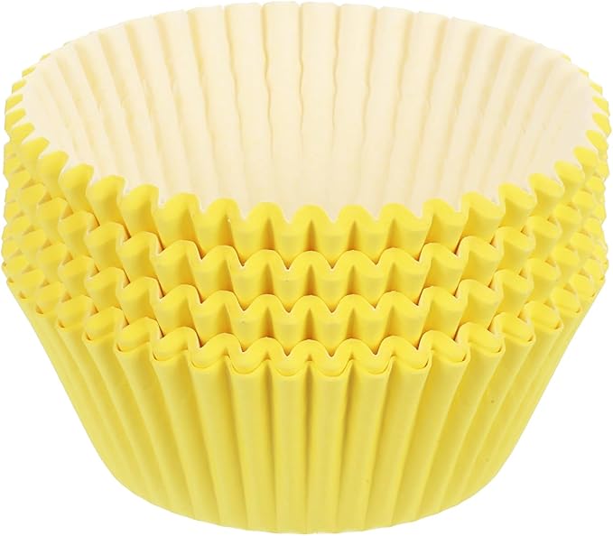 uxcell 100 Pcs Cupcake Liners, Muffins Paper Baking Cups Wrappers Standard Greaseproof for Baking