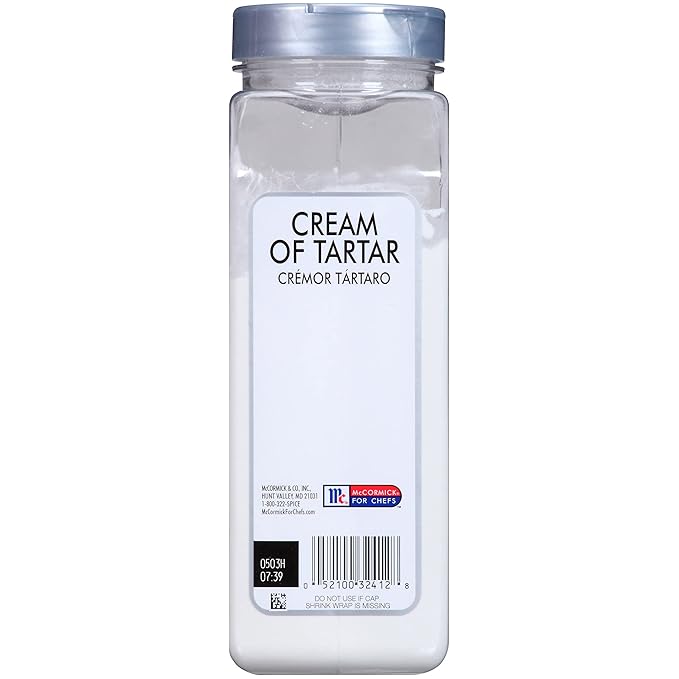 McCormick Culinary Cream of Tartar, 25 oz (Pack of 6) - Six 25 Ounce Containers of Cream of Tartar