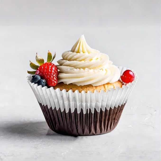 500pcs White Standard Cupcake Liners for Baking Cup, No Smell, Muffin Liners, Standard Size Cupcake