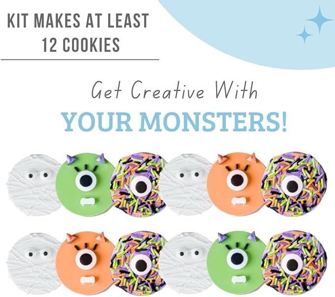 Sweets Indeed Sandwich Cookie Decorating Kit ??Halloween DIY Set with Oreo Mold, Spooky Sprinkles