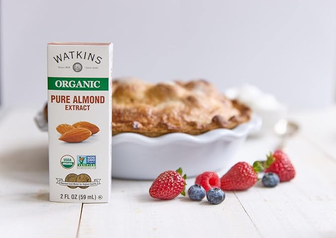 Watkins Organic Almond Extract, No Artificial Colors or Flavors, Kosher, USDA Certified Organic