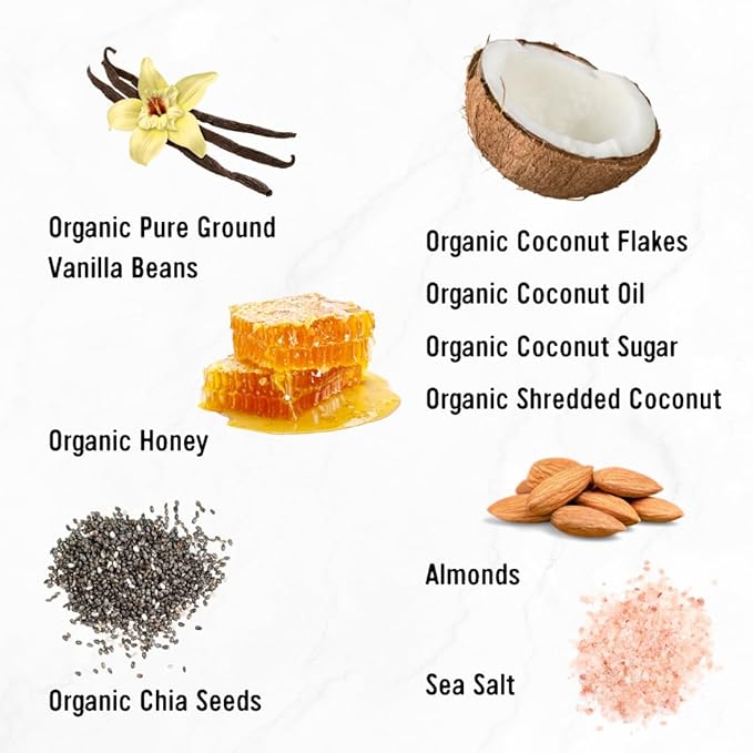 Taos Bakes Snack Bars - Toasted Coconut + Vanilla Bean - Gluten-Free, Non-GMO Granola Bars