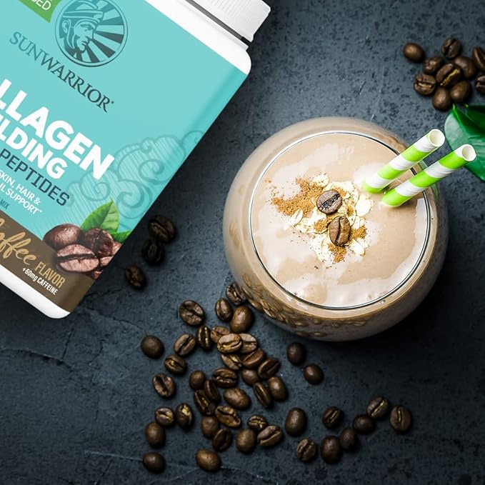 Vegan Collagen Protein Powder for Women Silica Plant Based Collagen Powder Coffee Flavor with Vegan